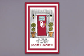 Magnolia Lane - Collegiate "As for Me & My House..." Garden Flag