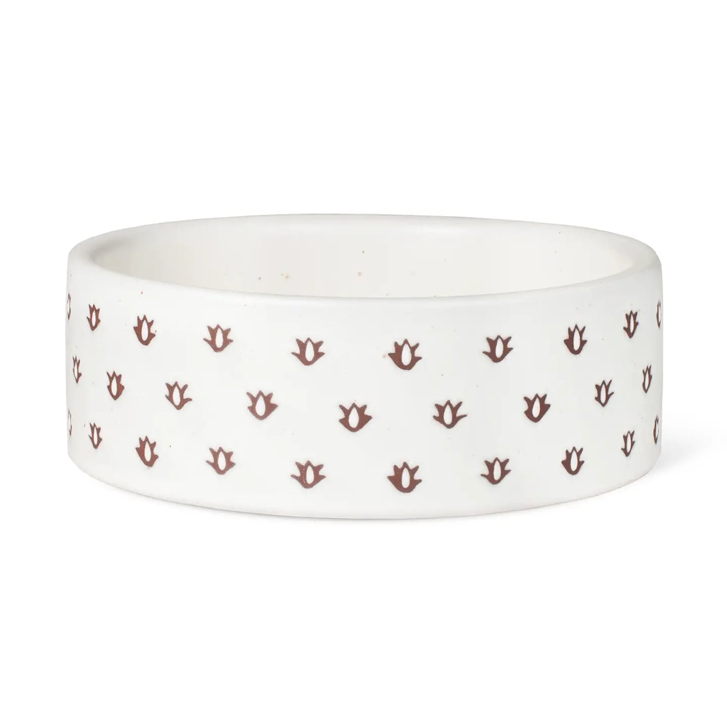 Petshop by Fringe Studio - Pet Bowl Speckled Black Bone