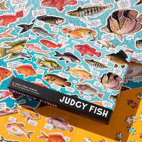 Chronicle-Hachette Book - Puzzle Brass Monkey Judgy Fish (1000 Piece)
