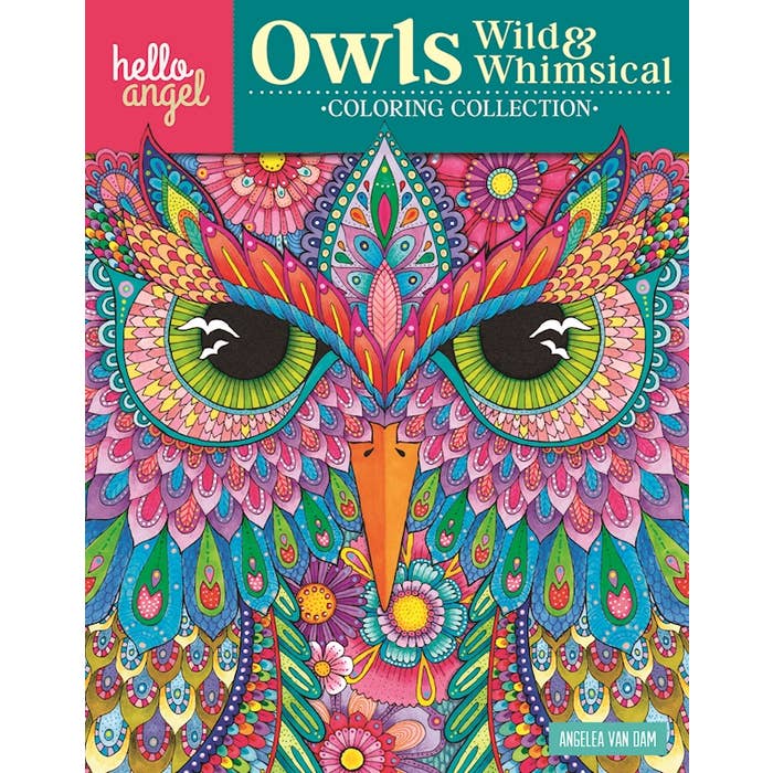 Wellspring- Coloring Book - Wild & Whimsical Owls