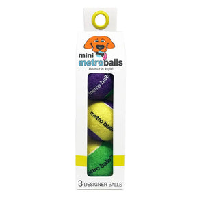 Metropaws- Metroballs Yellow 3 Pack