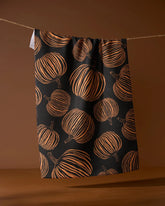 Geometry - Tea Towel Pumpkin Noir