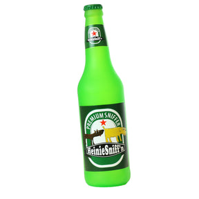 Tuffy Dog Toys - Silly Squeaker Beer Bottle Heinie Snifin Squeaky Dog Toy