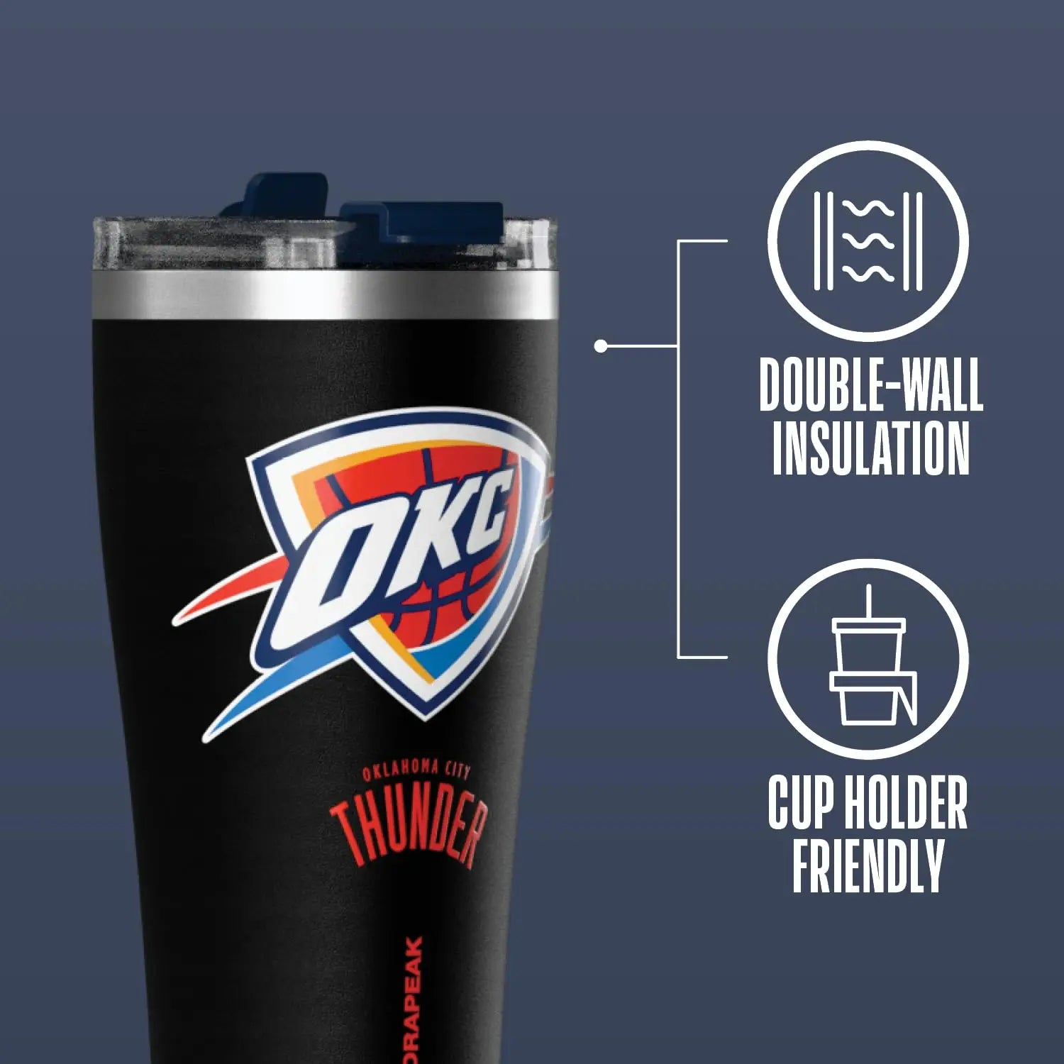 HydraPeak - OKC Thunder Insulated Tumbler