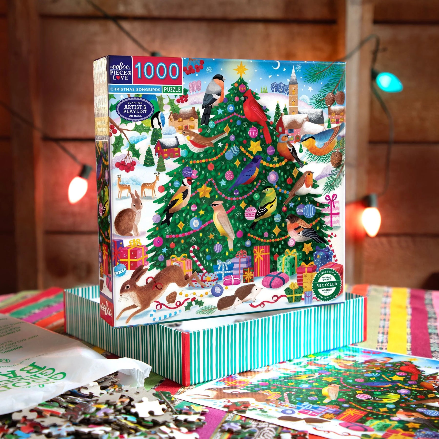 eeBoo - Puzzle Christmas Songbirds