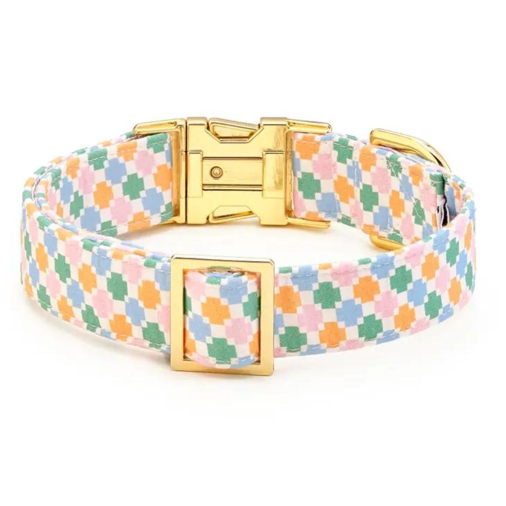 The Foggy Dog - Patchwork Quilt Summer Dog Collar