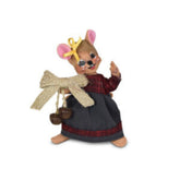 Annalee Dolls -  Plaid & Pine Mouse with Bells