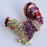 La Jungle des Gemmes - Rooster Brooch