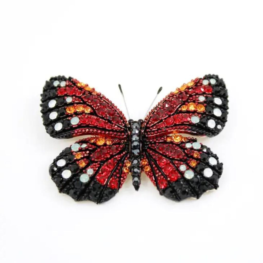 La Jungle des Gemmes - Monarch Butterfly Brooch