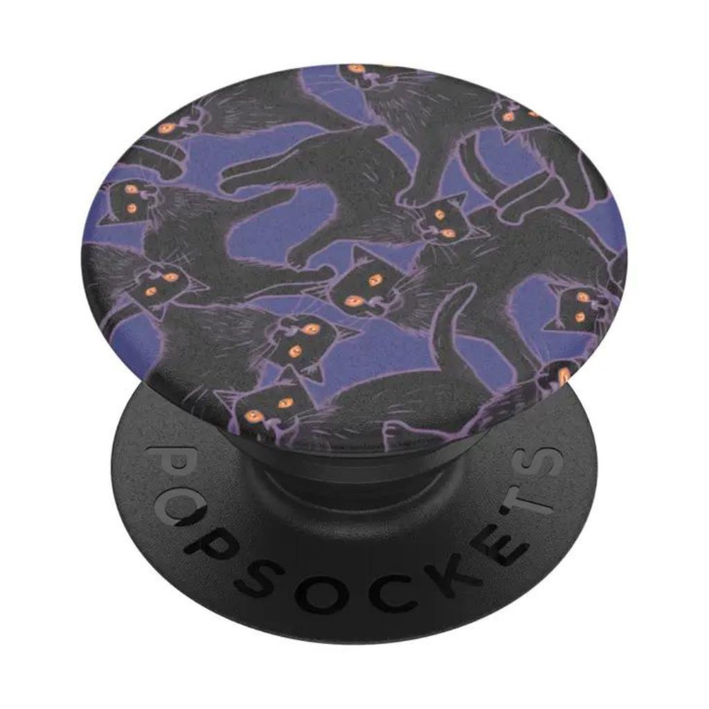 PopSocketPop -  Pop Grip Black Cat Crossing