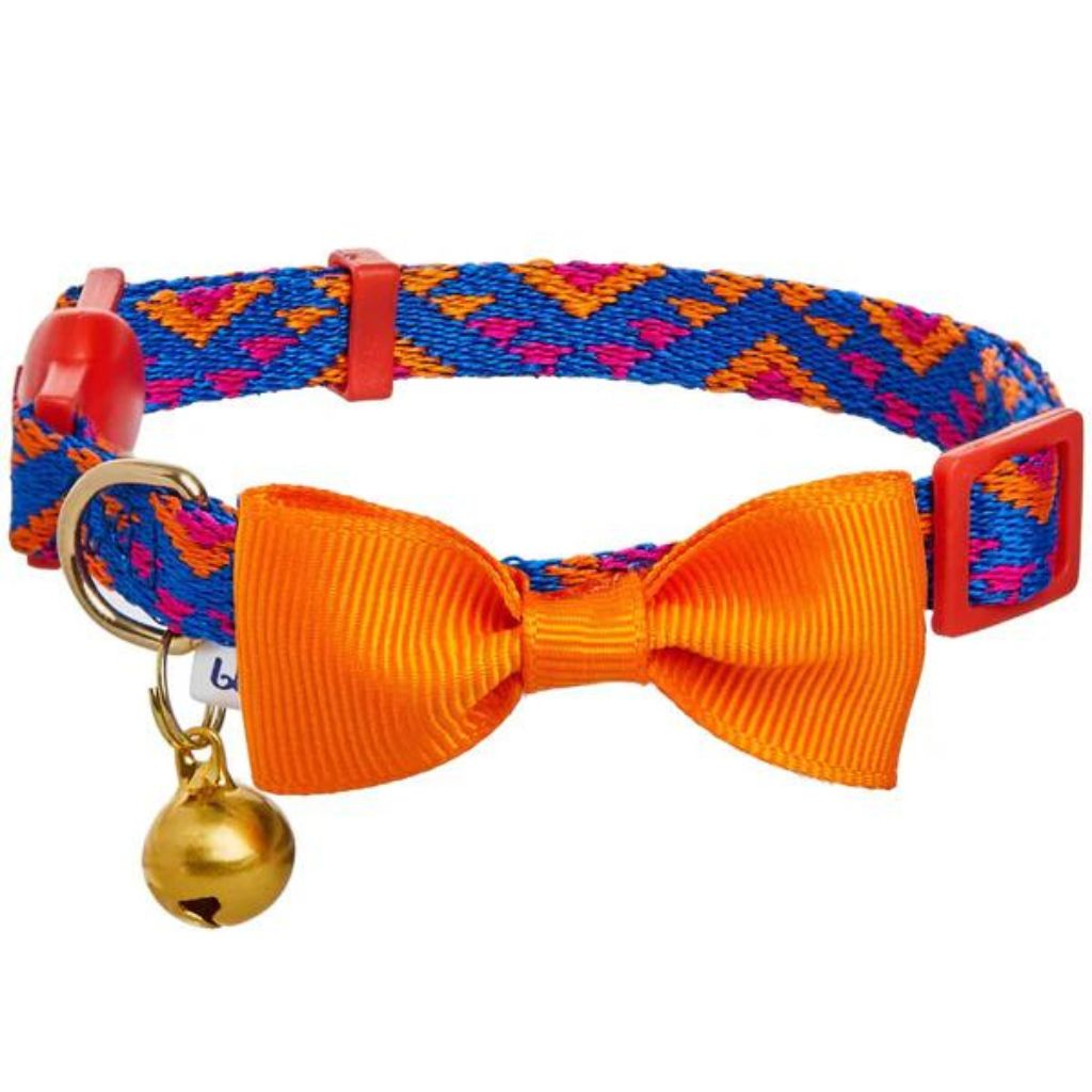 Blueberry Pet - Southwestern Tribal Triangles Cat Collar