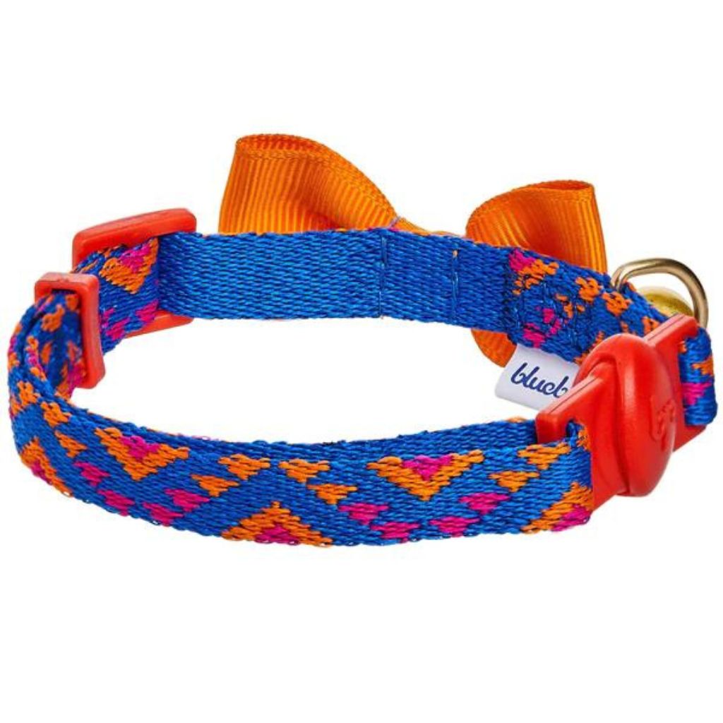 Blueberry Pet - Southwestern Tribal Triangles Cat Collar