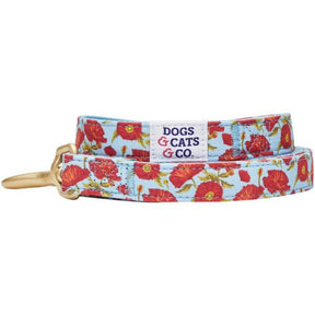 Blueberry Pet - Turquoise Poppy Flower | A Scent of Spring Dog Leash