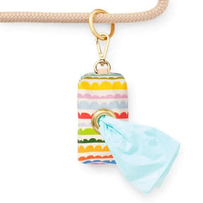 The Foggy Dog - Waste Bag Dispenser - Scallop Stripe Summer