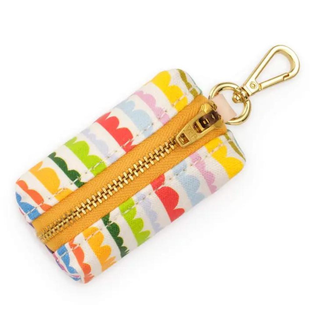 The Foggy Dog - Waste Bag Dispenser - Scallop Stripe Summer