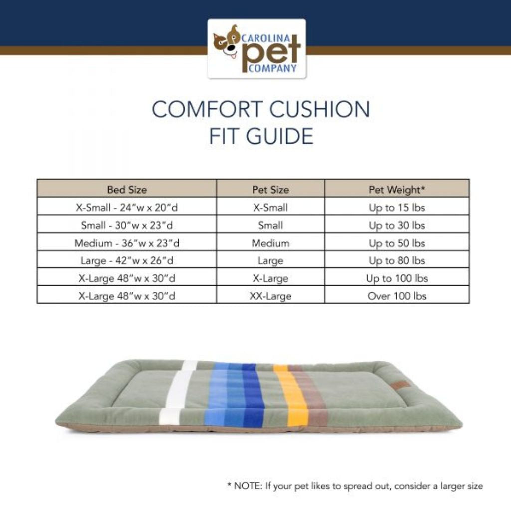 Carolina Pet Company - Pendleton Cushion Mount Rainier Dog Bed