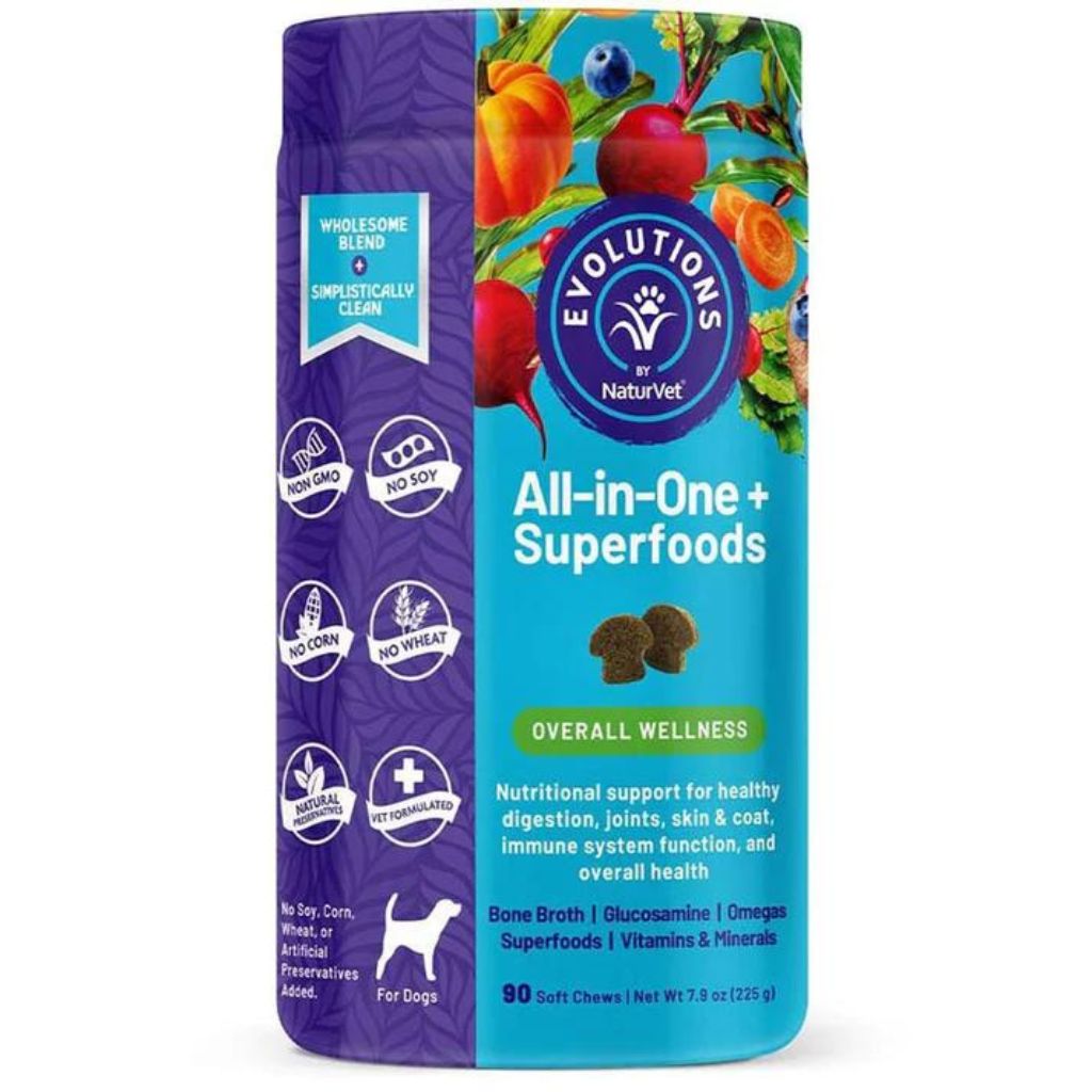 NaturVet - All-In-One + Superfoods Soft Chews 90 ct