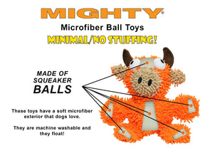 Tuffy Dog Toys - Mighty Microfiber Ball Bear Squeaky Durable Toy