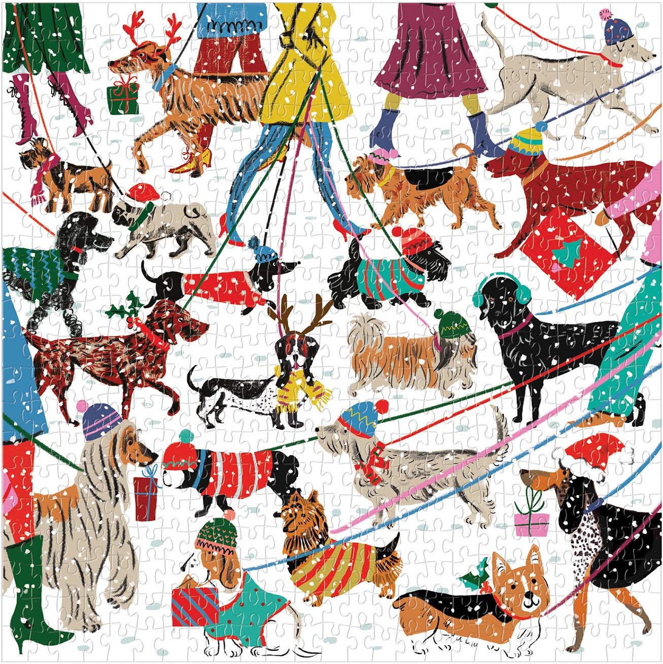 Chronicle-Hachette Book - Puzzle Winter Dogs