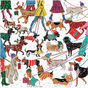 Chronicle-Hachette Book - Puzzle Winter Dogs