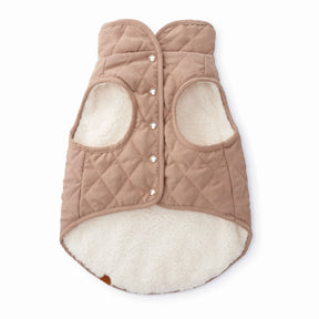 The Foggy Dog - Dog Jacket Fawn Sherpa-Lined Reversible