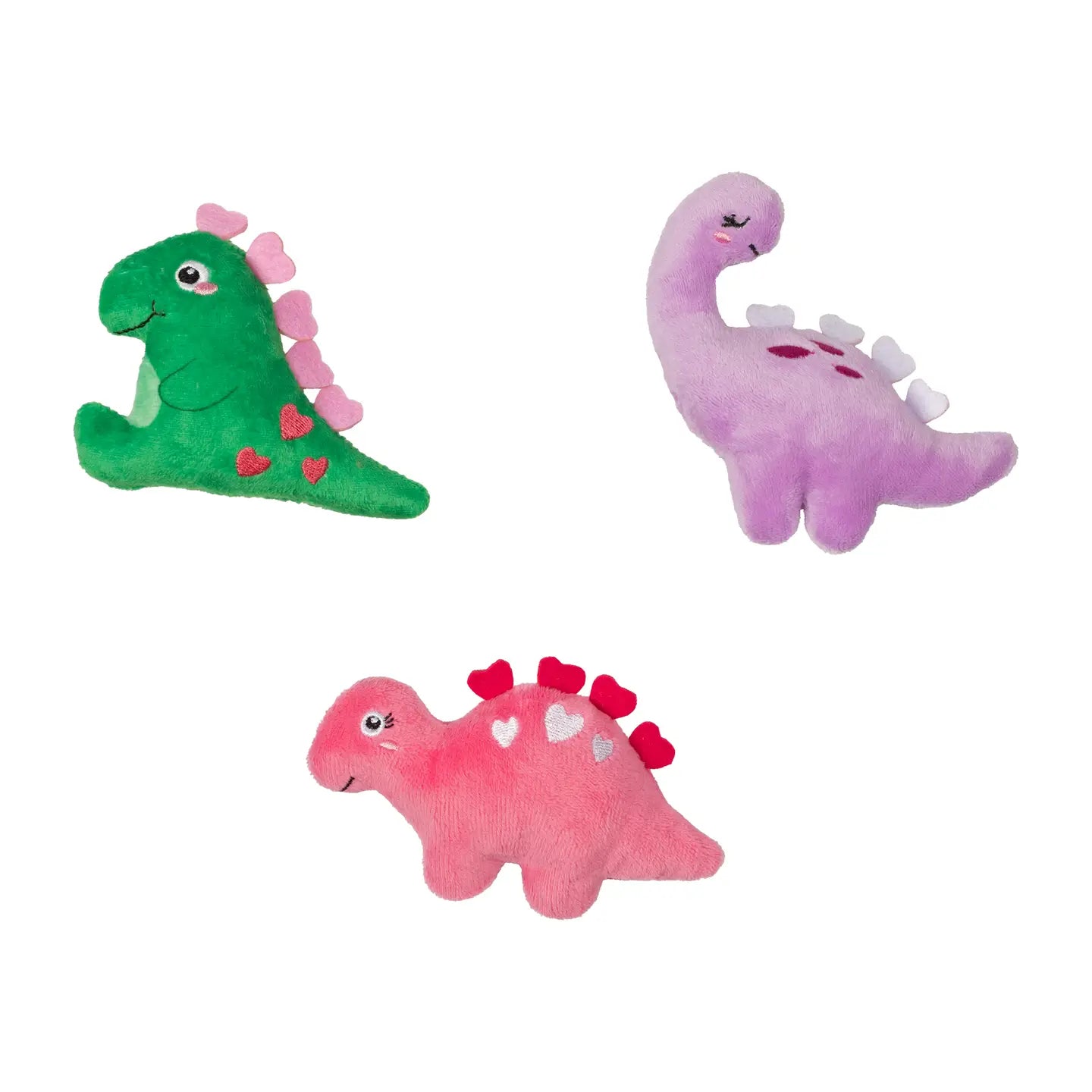 Petshop by Fringe Studio - Dog Toy Saur Much Love (set of 3)