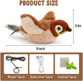 Vigor - Sparrow Bird Chirping Cat Toy Plush
