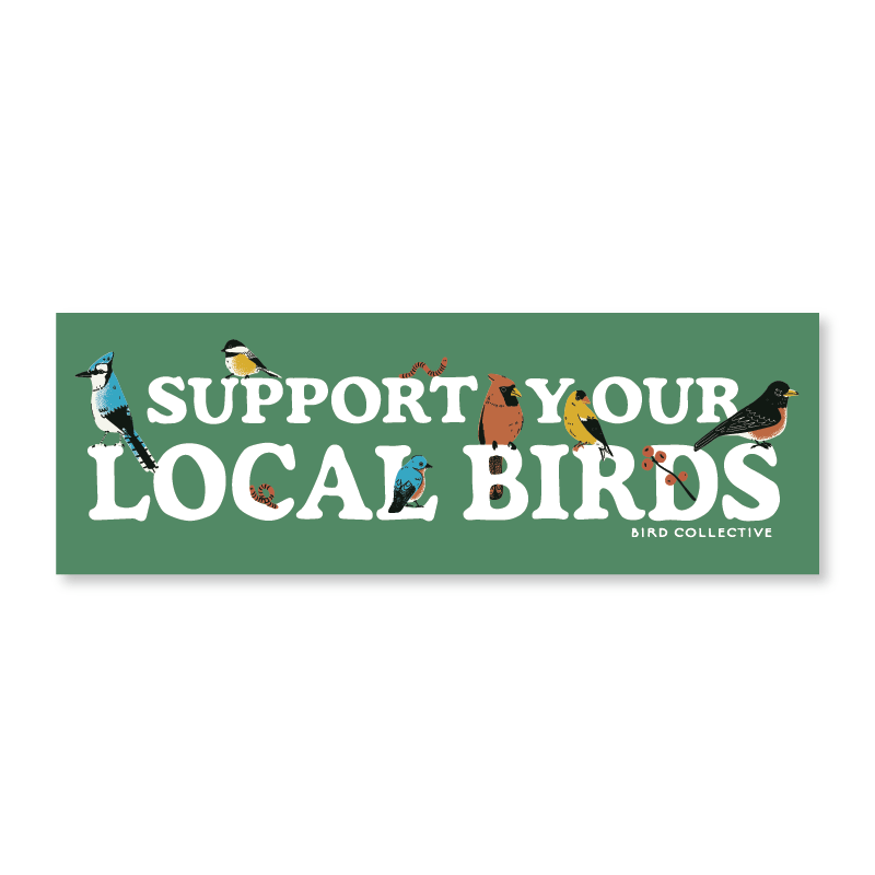 Bird Collective - Bumper Sticker Backyard Birds "Support your Local Birds"