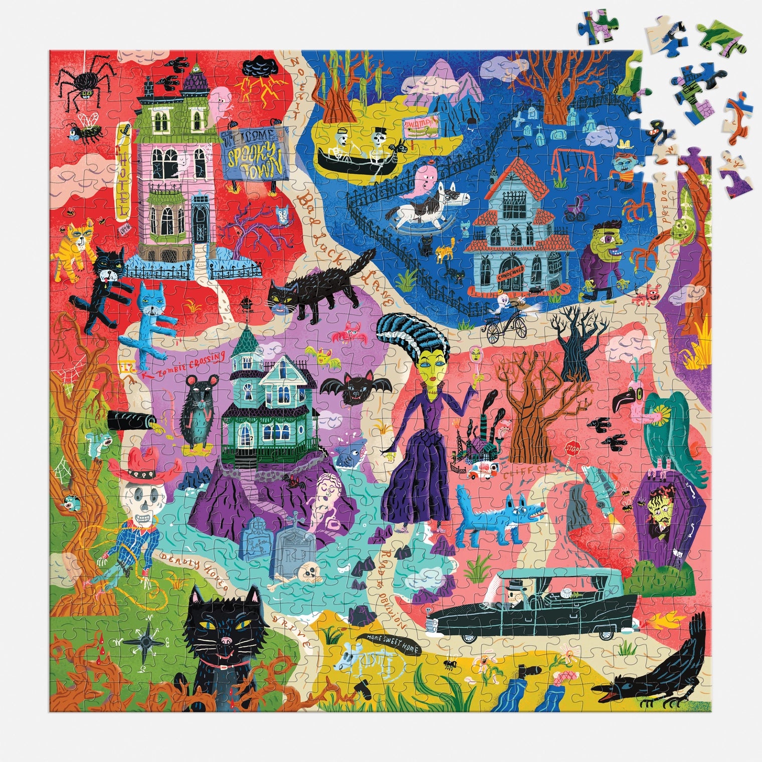 Chronicle-Hachette Book - Puzzle Welcome to Spooky Town