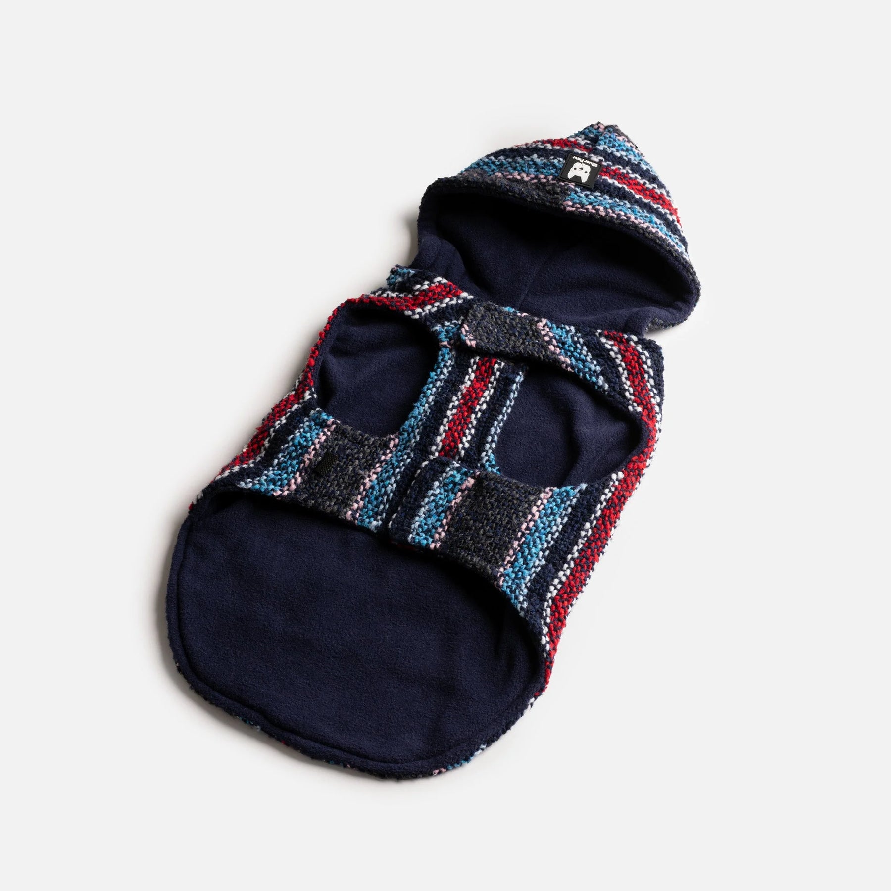 Silver Paw - Baja Dog Poncho - Navy