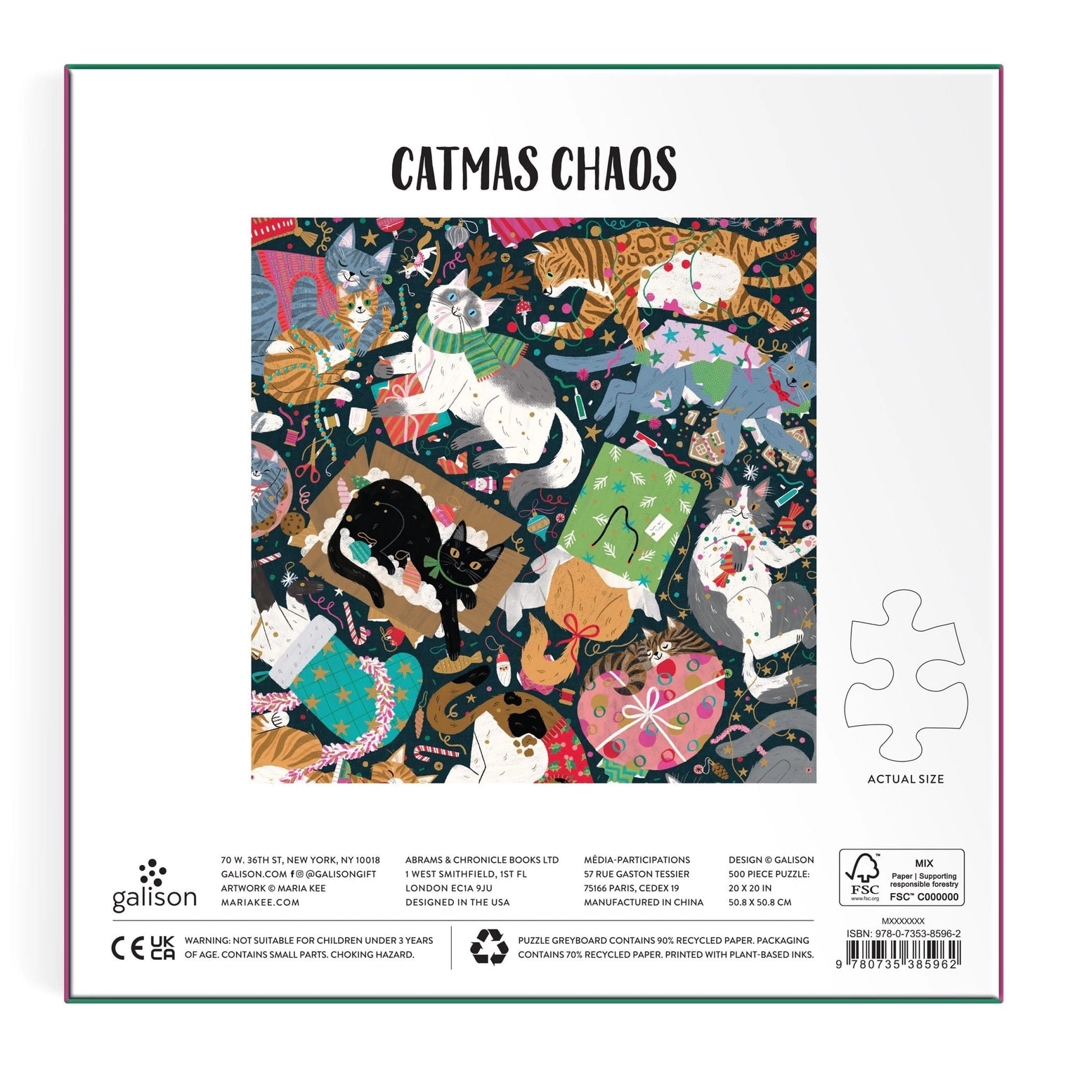 Chronicle-Hachette Book - Puzzle Catmas Chaos