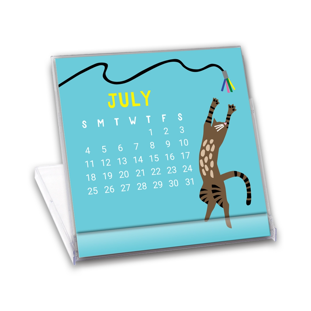 R. Nichols - Cat Desk Calendar 2027 Mini