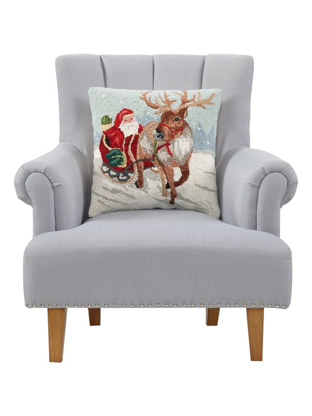 Peking Handicraft - Pillow Hello Santa Hook