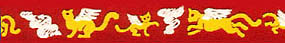 Beastie Bands - Nylon Velcro Cat Collar - Angel Cats