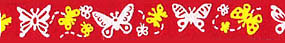 Beastie Bands - Nylon Velcro Cat Collar - Butterflies