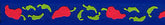 Beastie Bands - Nylon Velcro Cat Collar - Hot Chili Peppers