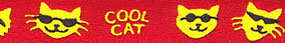 Beastie Bands - Nylon Velcro Cat Collar - Cool Cat
