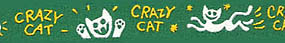 Beastie Bands - Nylon Velcro Cat Collar - Crazy Cat