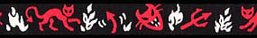 Beastie Bands - Nylon Velcro Cat Collar - Devil Cats