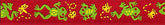Beastie Bands - Nylon Velcro Cat Collar - Jumping Frogs
