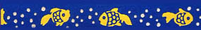 Beastie Bands - Nylon Velcro Cat Collar - Goldfish