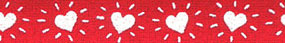 Beastie Bands - Nylon Velcro Cat Collar - Hearts