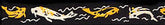 Beastie Bands - Nylon Velcro Cat Collar - Koi Fish