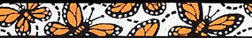 Beastie Bands - Nylon Velcro Cat Collar - Monarch Butterflies