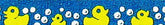 Beastie Bands - Nylon Velcro Cat Collar - Rubber Ducks