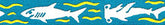Beastie Bands - Nylon Velcro Cat Collar - Sharks