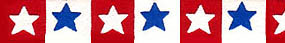 Beastie Bands - Nylon Velcro Cat Collar - Red, White and Blue Stars