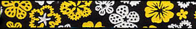 Beastie Bands - Nylon Velcro Cat Collar - Tropical Flowers