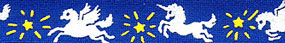 Beastie Bands - Nylon Velcro Cat Collar - Magic Unicorns
