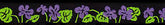 Beastie Bands - Nylon Velcro Cat Collar - Violets